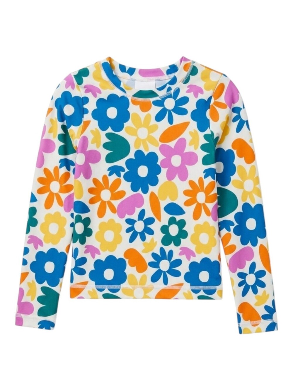 Hanna Andersson Kids Swim Rashguard Top Swimming Flowers Floral Girls 140 10